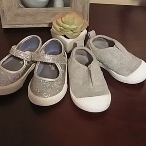 Girls silver sparkles shoes